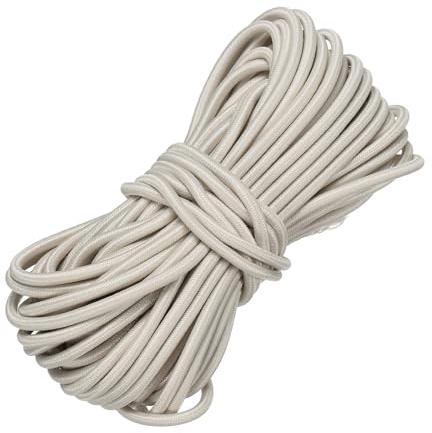 PATIKIL Corda Elastica Bungee 3mm x10m Resistente Poliestere Beige | Cordone Elastico, Per Kayak, Corde Elastiche, Per Legare Tende Kayak Barche, Campeggio, Fai Da Te Artigianato