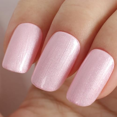 TUTUYU Perlmutt-Lachsrosa Gellack - 12 ml Perlglanz Pfirsichrosa Schimmer Gellack für den Nagelstudio-Besuch oder DIY Nail Art Zuhause - Z028