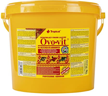 OVO-Vit 5L / 1kg - Alimento Reforzado Preparado con Huevos para Peces de Acuario