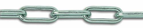Chapuis LVBO35 kedja svetsad med långa länkar zinklegerat stål maximal belastning 75 kg diameter 3,5 mm längd 2,5 m