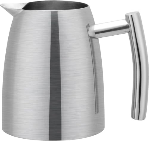 Café Olé Belmont Stainless Steel Single Wall Milk Jug, Satin Finish, 0.35 Litre