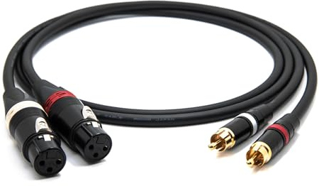 enoaudio Mogami 2534 Quad Pair (L,R) Cable | Neutrik RCA – XLR-f | HiFi - 3.0 m