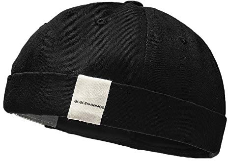 YAMEE Docker-Cap Docker Mütze Seemannsmütze Hafenmütze Herrenmütze Bikercap Hat Wandermütze Dockercap Kopfbedeckung Seemannskappe（Kopfumfang Größenverstellbar