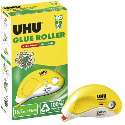UHU Glue Roller Kleberoller permanent, Faltschachtel