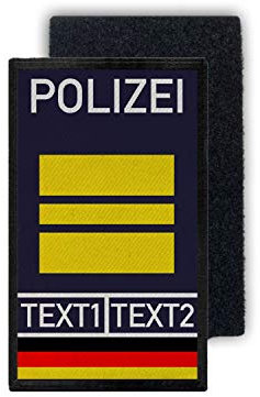 Copytec Rank Patch Wasserschutz Polizei NRW Dienstgrad Abzeichen WSP Nordrhein #35215