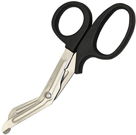 Rehabilitation Advantage Black Handle Bandage Scissors