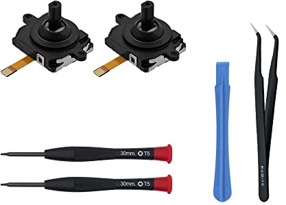 Mcbazel Replacement Analog Thumb Stick for Oculus Quest 2/3/3S, Replacement Controller 3D Analog Joysticks Thumb Stick, Joystick Replacement Kit for Oculus Quest 3S/3/2 Controller Thumbstick Parts