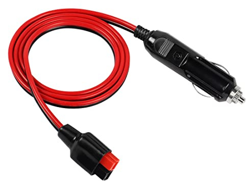 YACSEJAO Auto-Zigarettenanzünder auf Solarmodul-Anschlüsse, Kabel für Zigarettenanzünder, 45 A, Solaranschluss, 14 AWG, Verlängerungskabel, mit interner 15 A-Sicherung, 1 m