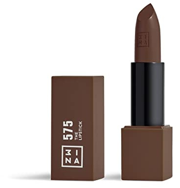 3INA - The Lipstick 575 - Classic brown - Matte Creamy Lip Colour | Long Lasting Lipstick with Vitamin E & Shea Butter - Vegan - Cruelty Free