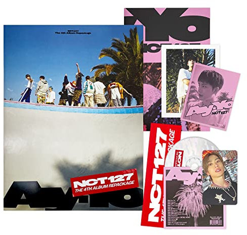 SMent NCT 127 - 4th Album Repackage [Ay-Yo] A Ver. CD-R + 88p Photo Book + Postcard + Folded Poster + Sticker + LOGO Sticker + Photo Card + 2 Pin Button Badges + 4 Extra Photocards