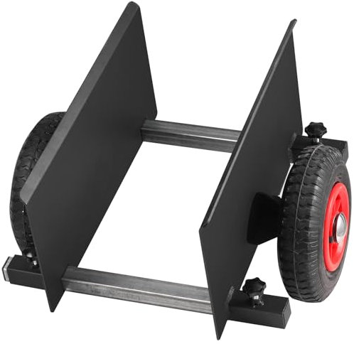 VEVOR Plattenwagen 272 kg Tragfähigkeit Klemmwagen Plattentransportwagen Q235B Plattentransporter mit Universalrädern Transporthilfe Plattenroller Plattformwagen Rollwagen 412 x 490 x 290 mm