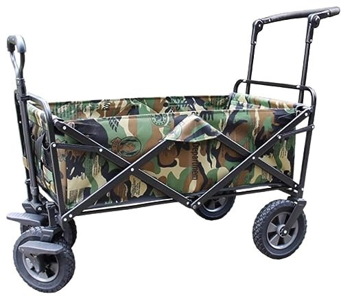 VONGAZ Faltbollerwagen Bollerwagen Handwagen Klappbarer Gartenwagen, Einkaufswagen, Einkaufswagen Für Outdoor-Camping, Zugwagen Mit 4 Rädern Faltwagen Strandwagen Transportwagen (Color : C)