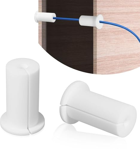2pcs Kit de Routage de Câble pour Starlink Trou Mural de 2,54cm, Silicone Passe-Câble Passe-Fil Mural Kit de Montage de Câble pour Starlink Câbles Ethernet (Blanc)