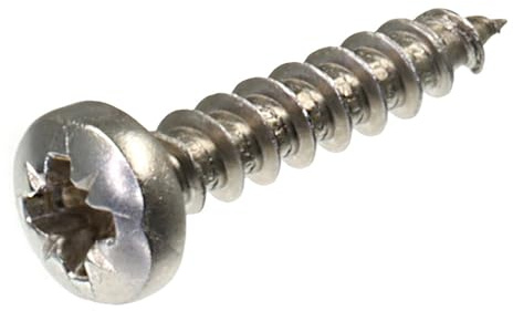 SECCARO Vite per pannelli truciolare a testa semicircolare 4 x 20 mm, acciaio inossidabile V2A VA A2, vite per legno con filettatura completa, testa a croce/PZ, confezione da 250 pezzi