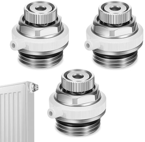 Udbrud Valvola di sfiato, Valvola di Sfiato Automatica Valvola di Sfogo del Termosifone 1/2 Pollici Valvole del Radiatore di Sanguinamento Valvola Automatica del Riscaldamento in Ottone per Gas