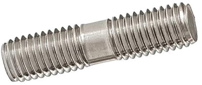 Aqxypas M3 304 Edelstahl Doppelendgewindestange Doppelendschrauben Stehbolzen Zahnstange Doppelkopfgewindestange(100mm)