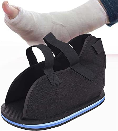 Foot Orthosis, Fracture Fix Boots, Breathable Open Toe Non-Slip Waterproof Rehabilitation Recovery Shoes with Adjustable Strap for Post Surgery Recovery Protecting (Size : YTH)