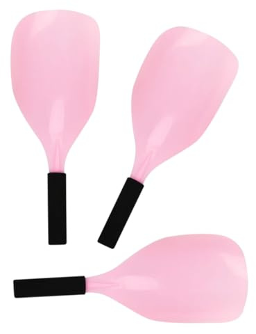 3 Stück-pack Friseur Gesichtsmaske aus Kunststoff, Rosa, Abnehmbar | Salon, Schützt vor Haaren im Gesicht, Greifbar und Stabil für Täglichen Einsatz Zufällige Farbe