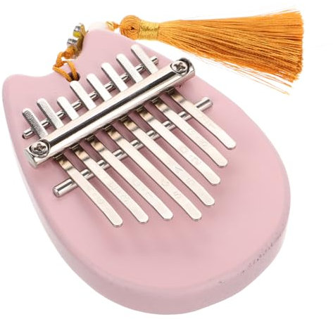 BESTonZON Mini-kalimba-daumenklavier Musikinstrument Tragbares Fingerdaumenklavier Chromatische Acryl-kalimba Für Anfänger Kleine Instrumente Reisen Musikübungen