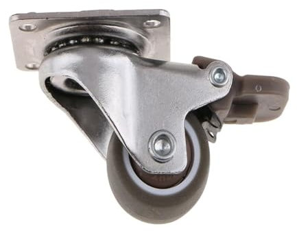 Ruedas giratorias, ruedas for trabajos pesados, ruedas giratorias Ruedas con rodamientos pesados ​​Base de goma con placa superior Reemplazo silencioso for muebles Ruedas for gabinetes Ruedas(1.5 Inch