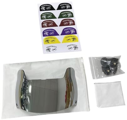 Dickly American Football Visor Hockey Visor Professionelle Sichtbarkeit für Fußballhelme Gesichtsschutz Visor