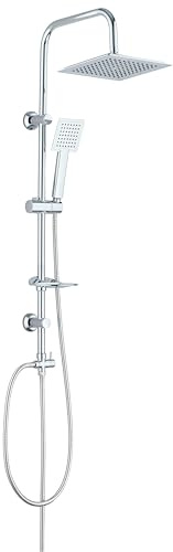 Marco Mammoliti | Colonne de douche avec pommeau carré et douche, métal, 100 x 50 x 24 cm