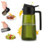 GIDWRIY Spruzzatore Olio Friggitrice Ad Aria 470 ml,Oil Spray Bottle For Cooking 2 In 1,Contenitore Spray per Olio Vetro,Spruzzino Nebulizzatore Aceto,Erogatore Olios da Cucina,Bottiglia per Olios