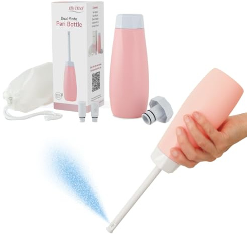 Elle TENS Peri Bottle 400ml - the Ultimate Solution for Postpartum Care, Portable Bidet