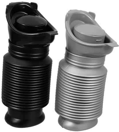 PERSELOSO Faltbare Urinflasche 750 Ml Auslaufsicher aus Polypropylen Tragbares Reiseurinal für Männer Frauen und Kinder mit Dichtem Verschluss für Outdoor Camping und Auto