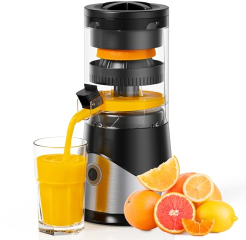 TPGSING Presse Agrumes Électrique Automatique, Presse Orange et Presse-Fruits Électrique Portable USB - Pour Citrons, Oranges, Pamplemousses - Rechargeable, Facile à Nettoyer