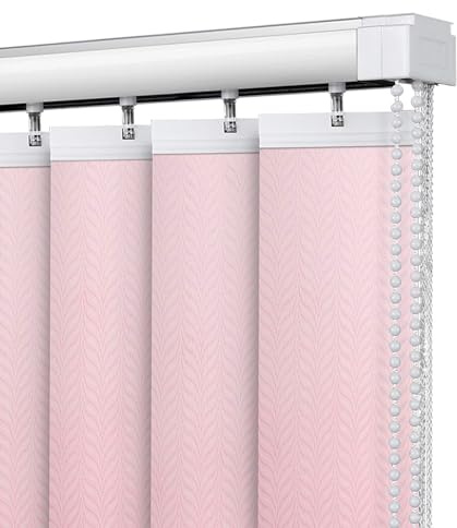 LRYELWA Lamellenvorhang nach Maß Vertikaljalousie Sonnenschutz Lichtdurchlässig Tür Fenster Lamellen Rollo Schiebegardine Flächenvorhang,inklusive Montagematerial (115cm x 200cm)