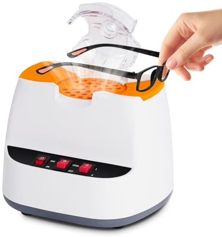 MXBAOHENG LY-6AG Optical Frame Heater Up to 150°C for Warm Frame | 3-Temp Eyeglasses Frame Warmer Low Noise Even Heat Protects Frames for Resin/Plastic