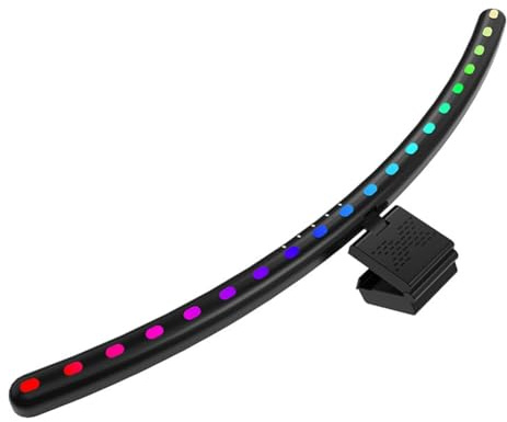 Osmond Grand Écran Incurvé pour Bureau, Lampe de Bureau à LED Colorée, Lampe Suspendue sur Écran D'Ordinateur