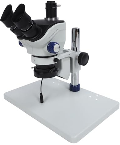 EMUKOEP Trinocular Microscope Composed with 3.5x-100x Zoom with Light, 360 Degree Rotation Ocular