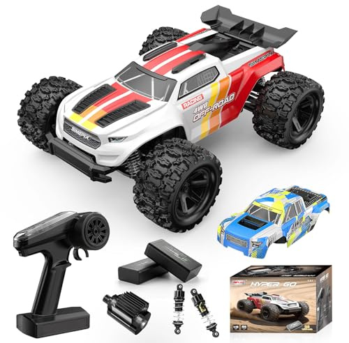 Cirmine Macchina Telecomandata Professionale 1:18, Auto RC 4WD Off-Road 36 km/h con Due Batterie 7.4V 1500mAh, Doppia Carrozzeria e Struttura Resistente agli Schizzi, Macchina Radiocomandata