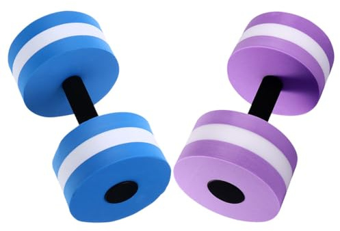 CALLARON Mancuernas de Fitness Acuático de EVA, 2 Piezas Resistentes y Flotantes para Entrenamiento Mancuernas y Aeróbic en Piscina para Adultos y