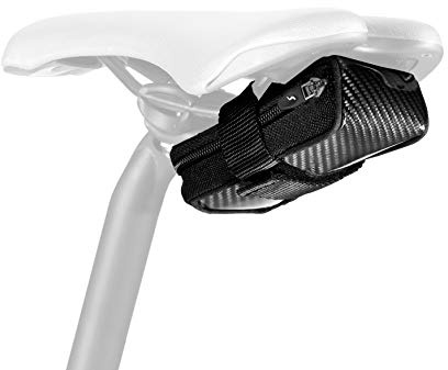 SCICON Elan 210 Carbon Sac de Selle à Sangle Noir Carbone, pour Bicyclette