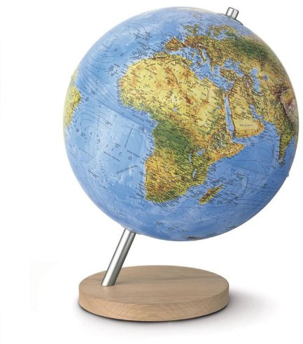 MAPPAMONDO GLOBO LUMINOSO LEGNO DIAMETRO 37CM NOVA RICO