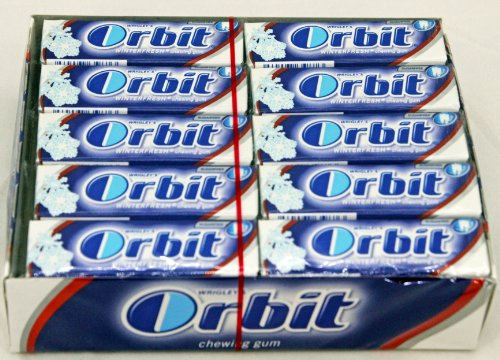 Wrigleys Orbit Winterfrost, Chicles sin Azúcar, Pack de 30 Paquetes x 10 Chicles