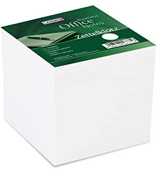 Landré Zettelklotz, geleimt, 700 Blatt, 9x9cm, weiße Notiz-Zettel