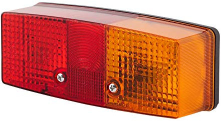 HELLA 2Se 997 111-021 Feu Arrière - Illumination - 24/12V - Montage En Saillie/Vissé - Couleur Du Voyant: Rouge/Jaune/Blanc - Fiche: Cousse À Griffes - Droite - Quantité: 1