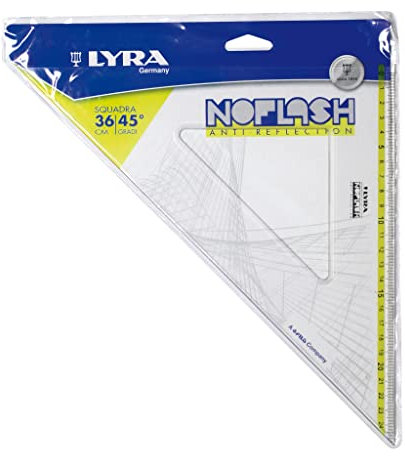 Lyra Noflash Squadra 36cm/45°in busta PVC
