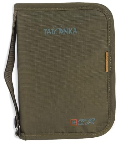 Tatonka Travel Zip M RFID Block - Reisebörse/Reisepasshülle RFID-Blocker - TÜV geprüft - Bietet Platz für Reisepass, Kreditkarten und Reisedokumente