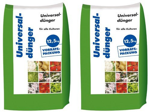 25 kg Universaldünger NPK 8-4-5 Gartendünger organisch-mineralischer Dünger für Blumen & Obst 2x12,5 kg