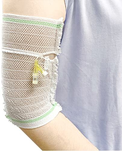 CHOYTONG PICC Line Cover Sleeve - Protector de catéter PICC Shield para niños de 5 a 10 años, red elástica, ultra suave, transpirable, cómodo (L)