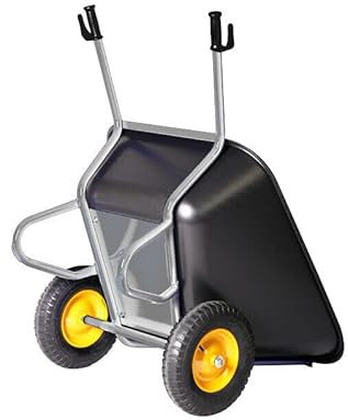 Schubkarre Futterkarre 293L Stallkarre 2 Rad KELBERG Premium Verzinkt Luftrad 6 PR 400-8