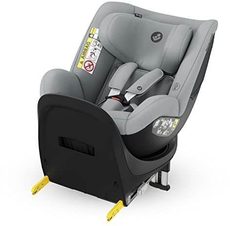 Maxi-Cosi Mica Eco i-Size, siège-auto pivotant 360°, 3 mois-4 ans (61-105 cm), siège-auto bébé i-Size, 5 inclinaisons, appui-tête réglable, protection G-CELL contre chocs latéraux, Authentic Grey