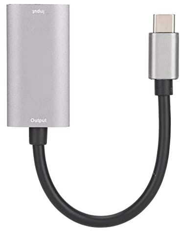 Carte De Capture Vidéo, Carte De Capture Vidéo USB C vers HDMI, Coque en Alliage D'aluminium, Prise en Charge de la Sortie 1080P/60 Hz, Plug and Play, Carte De Capture Vidéo HD pour L'enregistrement,