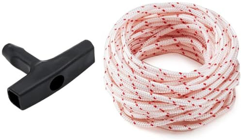 Corda di avviamento per tosaerba, 1 set di corde di avviamento a strappo da 10 metri, 3 mm, corda di ricambio per motosega, per motorino di avviamento a rinculo, motosega, tosaerba