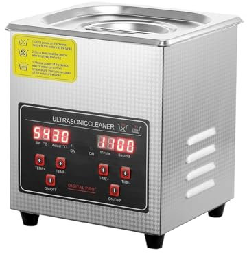 MZZYG Ultrasonic Cleaner Machine 2L 3L 6L 10L 22L 30L Ultrasonic Cleaner Stainless Steel Portable Heated Cleaning Washing Machine Ultrasound Home Appliance(2L)